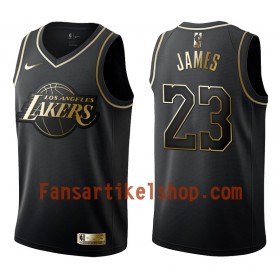 NBA Los Angeles Lakers Trikot LeBron James 23 Nike Schwarz Golden Edition Swingman - Herren